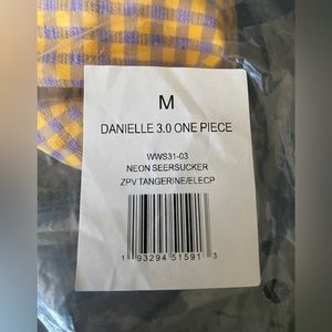 CLEAROUT! WeWoreWhat orange and purple one piece swimsuit